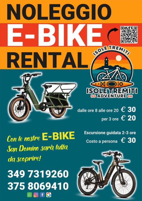 E-bike rental Tremiti