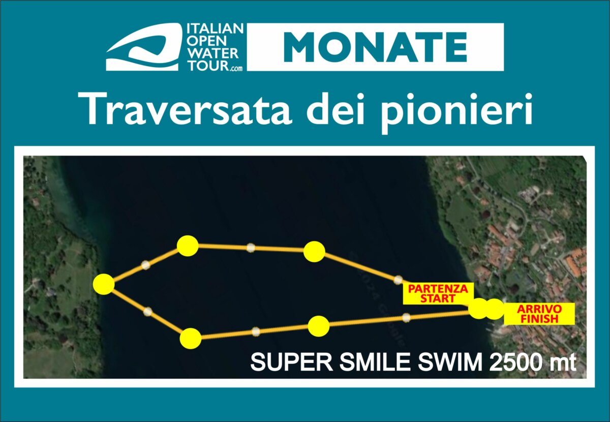Percorso SUPER SMILE SWIM 2500 metri IOWT Monate